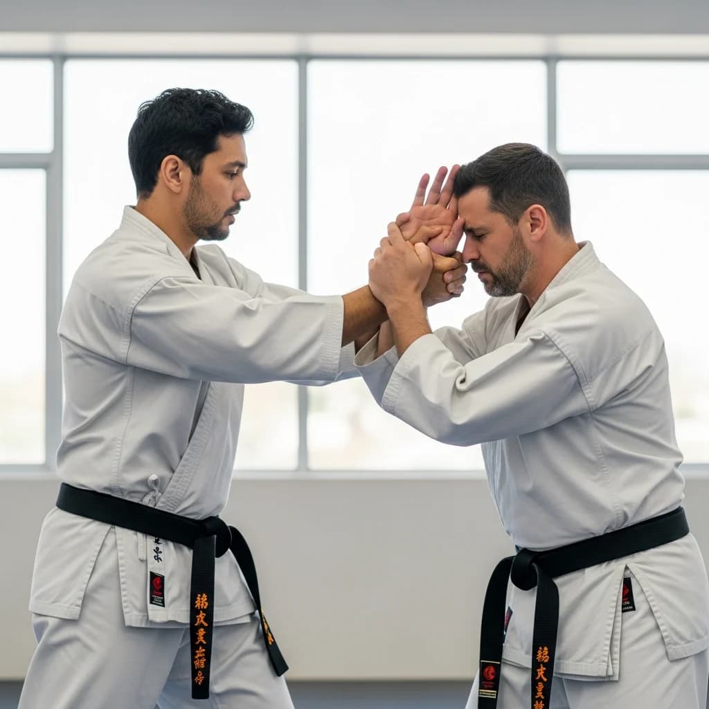 Techniques de base du kempo karaté : Les saisies et les enchaînements
