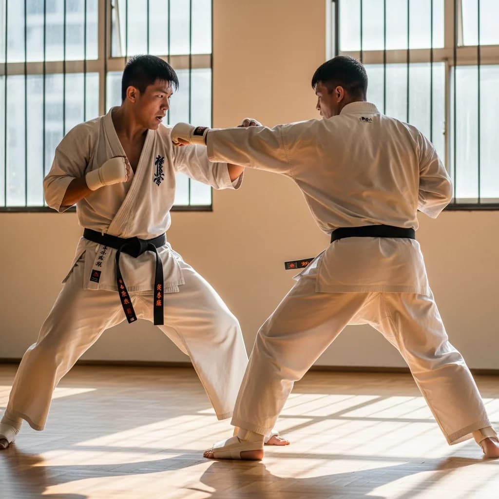 Les frappes autorisées et interdites en kyokushin de compétition